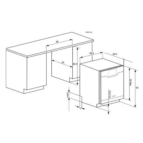 Lắp đặt của Máy rửa bát Spelier SP-08 UOZ