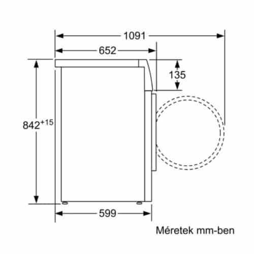 Kích thước Bosch WTW85560BY